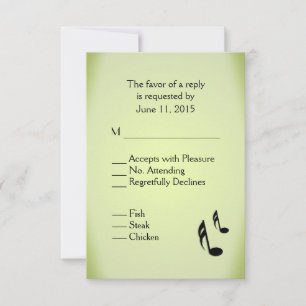 Thème de musique Green Mariage Menu Choix