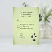 Thème de musique Green Mariage Menu Choix (Debout devant)