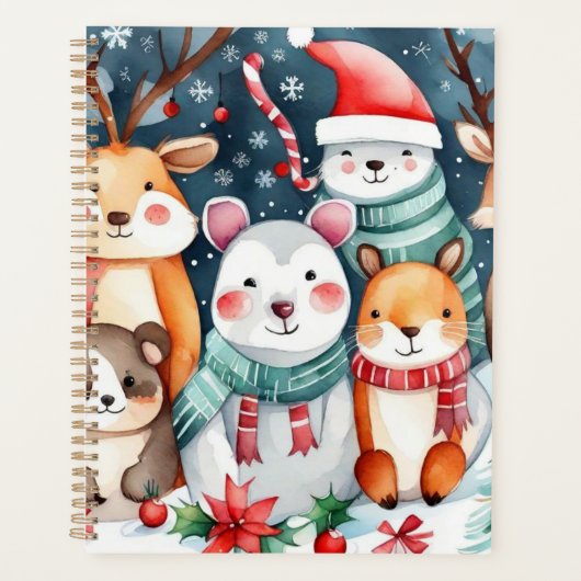 Thème de Noël Animaux mignons (Devant)