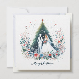 Thème de Noël Carte Mariage A Winter Wonderland