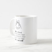Thème de Noël Citation Motivationnelle Café Mug (Devant gauche)