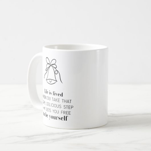 Thème de Noël Citation Motivationnelle Café Mug (Devant gauche)