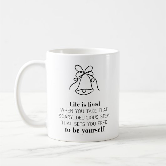 Thème de Noël Citation Motivationnelle Café Mug (Gauche)