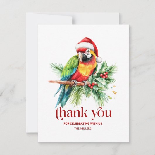 Thème de Noël Tropical Merci Retro Texte (Devant)