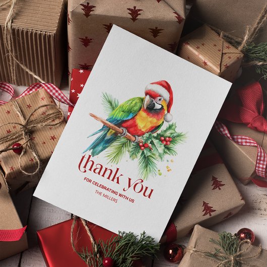 Thème de Noël Tropical Merci Texte Rétro