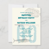 Thème de pêche magnétique Invitations masculines a (Recto)