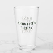 Thème de pêche - Verre Tumbler personnalisable (Dos)
