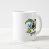 Thème de perroquet tropical Jumbo Mug (Devant droit)