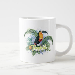 Thème de perroquet tropical Jumbo Mug