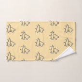 Thème de piano Crème    (Serviette à main)