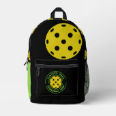 Thème de Pickleball personnalisé Sac à dos Sport (Recto)