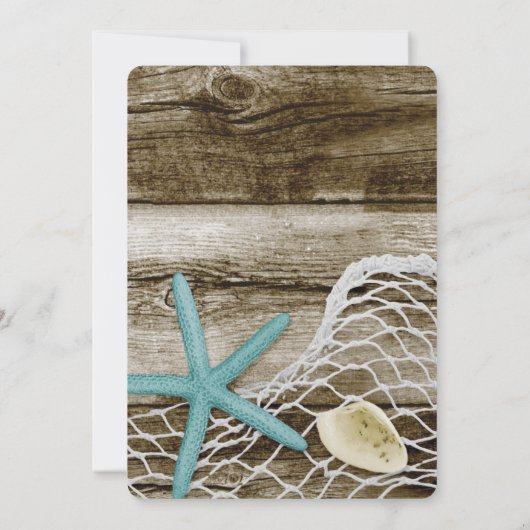 THÈME DE PLAGE B'NOT B'NAI BAR INVITATION BAT MITZ (Dos)