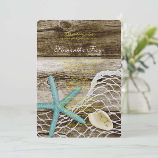 THÈME DE PLAGE B'NOT B'NAI BAR INVITATION BAT MITZ (Debout devant)