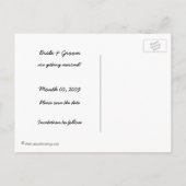 Thème de plage Enregistrer la date Photo Cartes po (Dos)