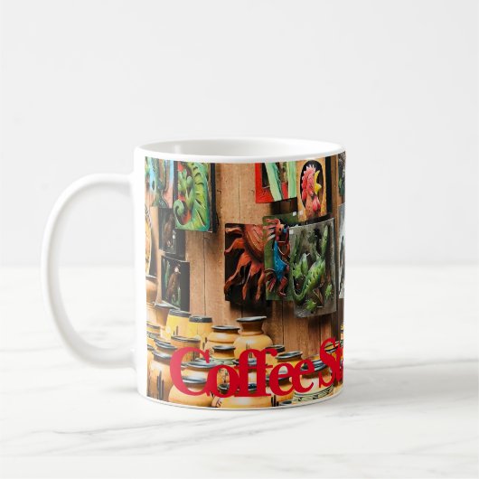 Thème de poterie Talavera, Mug de café (Gauche)