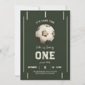 Thème de soccer Jouer Anniversaire Invitation (Devant)