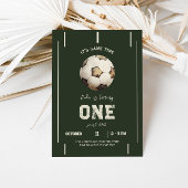 Thème de soccer Jouer Anniversaire Invitation