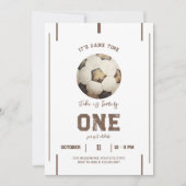Thème de soccer Jouer Anniversaire Invitation (Devant)