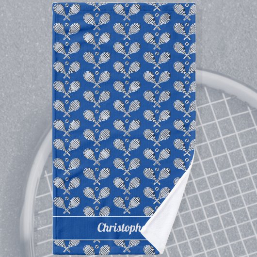 Thème de tennis Monogramme Nom Tennis Ball