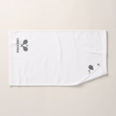 Thème De Tennis Nom Monogramme Tennis Balls Main À (Serviette à main)