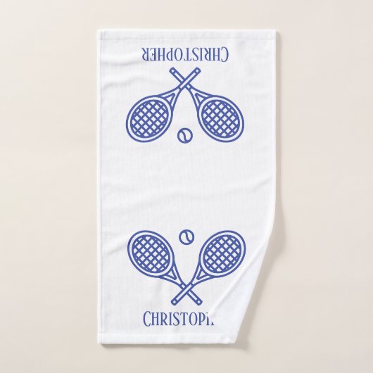 Thème de tennis Nom monographique (Serviette à main)