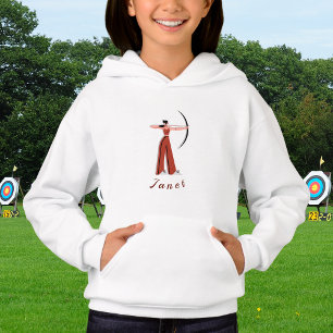Thème de tir à l'arc de la fille Archer à la flèch