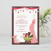 Thème de vacances Baby Shower Invitations {Baby Gi (Debout devant)