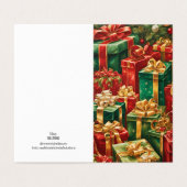 Thème de vacances multiples cadeaux empilés (Outside Unfolded)