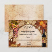 Thème de vin classique ou invitation de réponse de (Devant / Derrière)