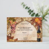 Thème de vin classique ou invitation RSVP de vigno (Debout devant)