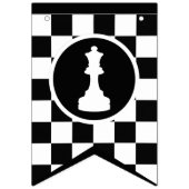 Thème d'échecs Joyeuses bannières d'anniversaire - (Premier drapeau)
