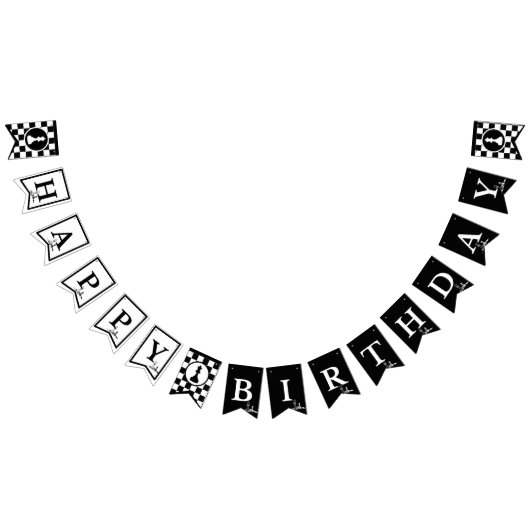Thème d'échecs Joyeuses bannières d'anniversaire - (Tout)