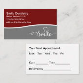 Thème Dentiste Nomination Cartes de visite (Devant / Derrière)