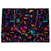 Thème des années 90 Neon Confetti Anniversaire Sac (Devant)