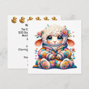 Thème des bébés animaux précieux - Invitation