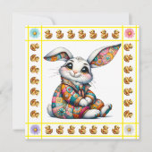 Thème des bébés animaux précieux - Invitation (Devant)