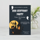 Thème d'Halloween Carte d'invitation Anniversaire (Debout devant)