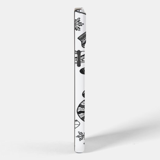 Thème d'hiver motif contour iPhone / coque ipad (Verso / Droite)