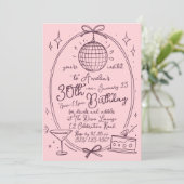 Thème Disco 30e anniversaire Invitation pour les f (Debout devant)