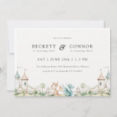 Thème Dragon Jonction Anniversaire Fête Invitation (Devant)