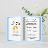 Thème du livre Invitation Baby shower (Garçon) (Debout devant)