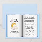 Thème du livre Invitation Baby shower (Garçon) (Devant / Derrière)