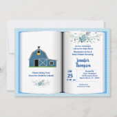 Thème du livre Invitation Baby shower (Garçon) (Devant)