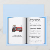 Thème du livre Invitation Baby shower (Garçon) (Devant / Derrière)