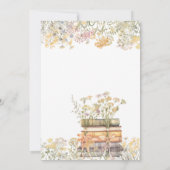 Thème du livre Invitation de douche nuptiale (Dos)