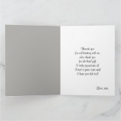 thème du vin, carte de remerciements (Intérieur)