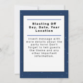 Thème Espace Anniversaire Invitation de fête - Pho (Dos)