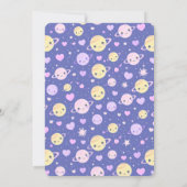 Thème Espace de la carte d'invitation Anniversaire (Dos)