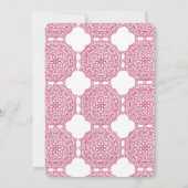 Thème Ethnique Marocain Invitation Anniversaire (Dos)