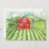 Thème Ferme | Invitation Anniversaire Fête de Gran (Dos)